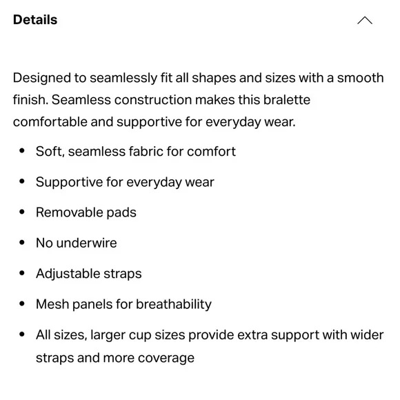 Seamless Eby Support Bra bundle (3 bras and 1 panty) - Picture 8 of 12